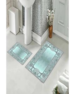 Staza za kupatilo sa gumenom podlogom - Set 60x100 + 60x40 - M-160T