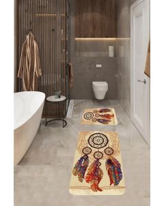 Staza za kupatilo sa gumenom podlogom - Set 60x100 + 60x40 - M-208