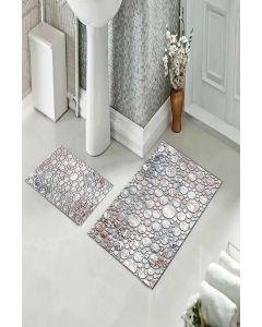 Staza za kupatilo sa gumenom podlogom - Set 60x100 + 60x40 - M-259