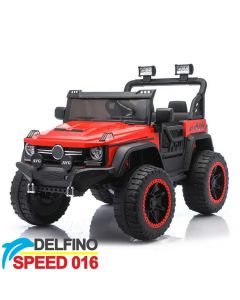 Dvosed džip na akumulator za decu Delfino SPEED 016 4x4 Crveni
