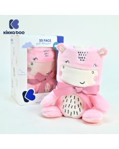 Kikka Boo Bebi ćebence sa 3D vezom u obliku igračke 75x100cm Hippo Dreams KKB50108