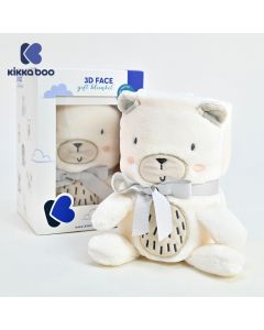 Kikka Boo Bebi ćebence sa 3D vezom u obliku igračke 75x100cm My Teddy KKB50109