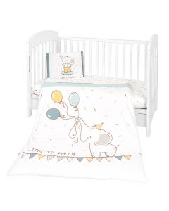 Kikka Boo Bebi posteljina navlake 3 pcs Elephant Time KKB30122