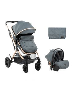 Kikka Boo Kolica za bebe Kaia Dark Grey set 2in1 sa autosedištem KKB10200-SET