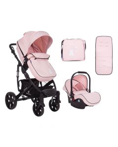 Kikka Boo Kolica za bebe set 2u1 sa autosedištem Beloved Light Pink