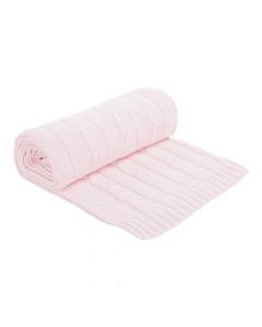 Kikka Boo Pleteno bebi ćebence 75x100cm Light Pink KKB11036