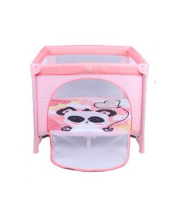 Kikka Boo prenosiva ogradica za bebe Enjoy Panda pink