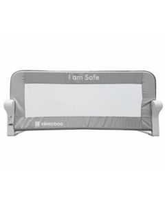 KikkaBoo zaštitna ogradica za krevetac I am Safe 102cm grey ( KKB60008 )