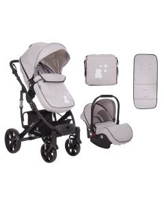 Kikka Boo Kolica BELOVED light grey set 2in1 sa autosedištem
