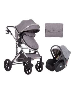 Kikka Boo Kolica DARLING dark grey set 2in1 sa autosedištem