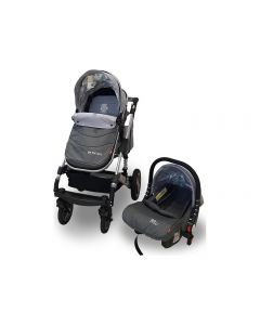 KOLICA ZA BEBE GS-T106 BBO MATRIX SET - SIVA