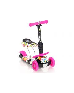 LORELLI TROTINET SMART PINK FLOWERS