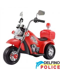 Motor na akumulator Delfino Police Crveni