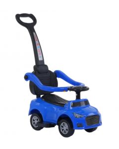 Guralica auto sa ručkom plava