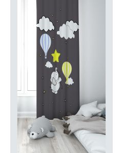 Zavesa za dečiju sobu - Slonić sa balonima PRD107F