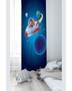 Zavesa za dečiju sobu - Svemirski brod PRD111B