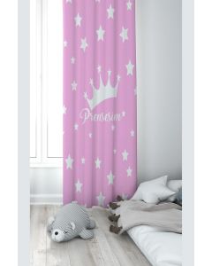 Zavesa za dečiju sobu – Kruna roze PRD243B