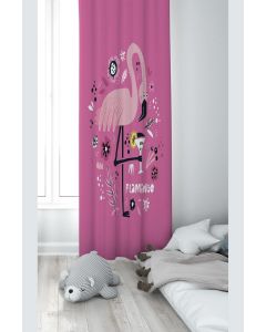 Zavesa za dečiju sobu - Flamingo pink PRD347D