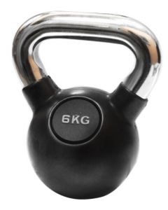 Ručni teg - Kettlebell -  gumiran 6 kg