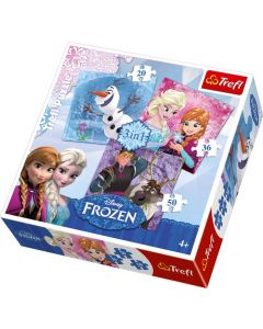 Trefl Puzzle Frozen 3in1
